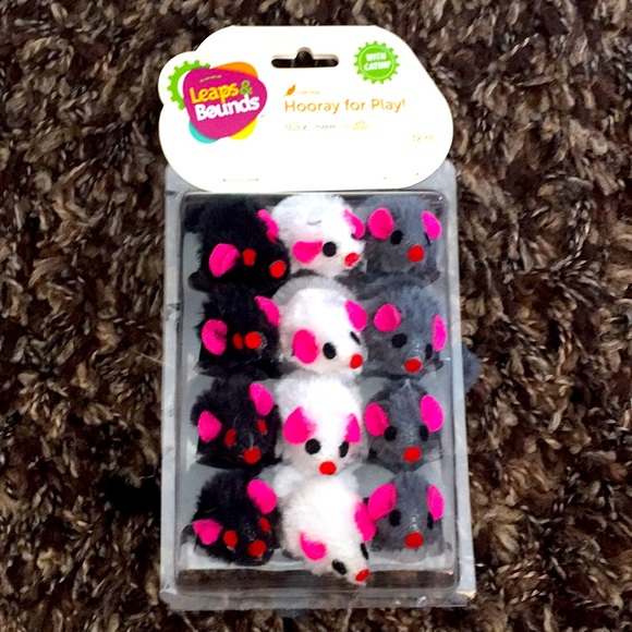 Leaps & Bounds Other - Leaps & Bounds Catnip Furry Mice 12 Pack Brand New In Package